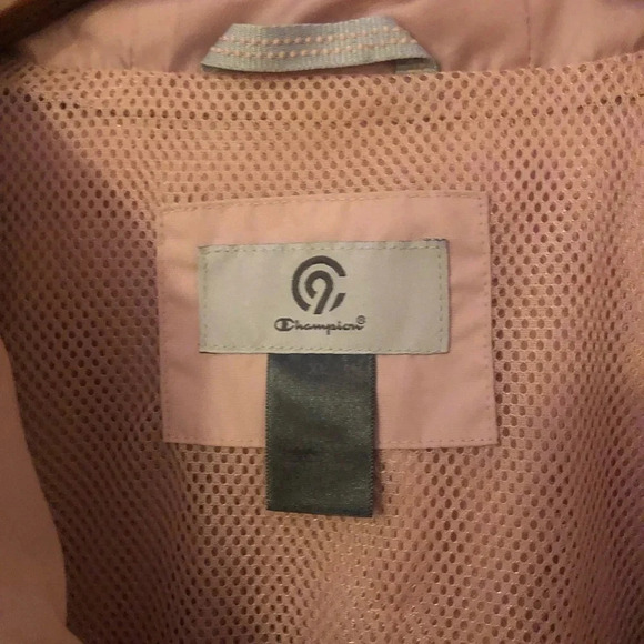 Champion soft pink zipper windbreaker waterproof hoodie
rain jacket light weight - Picture 3 of 7